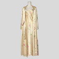 Floral silky gown with matching robe