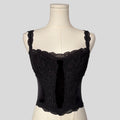 Velvet and lace corset