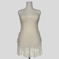 Sheer lace trim slip