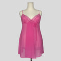 Sheer lace trim babydoll