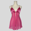 Animal print bust split front babydoll