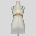 Ornate embroidered sheer slip