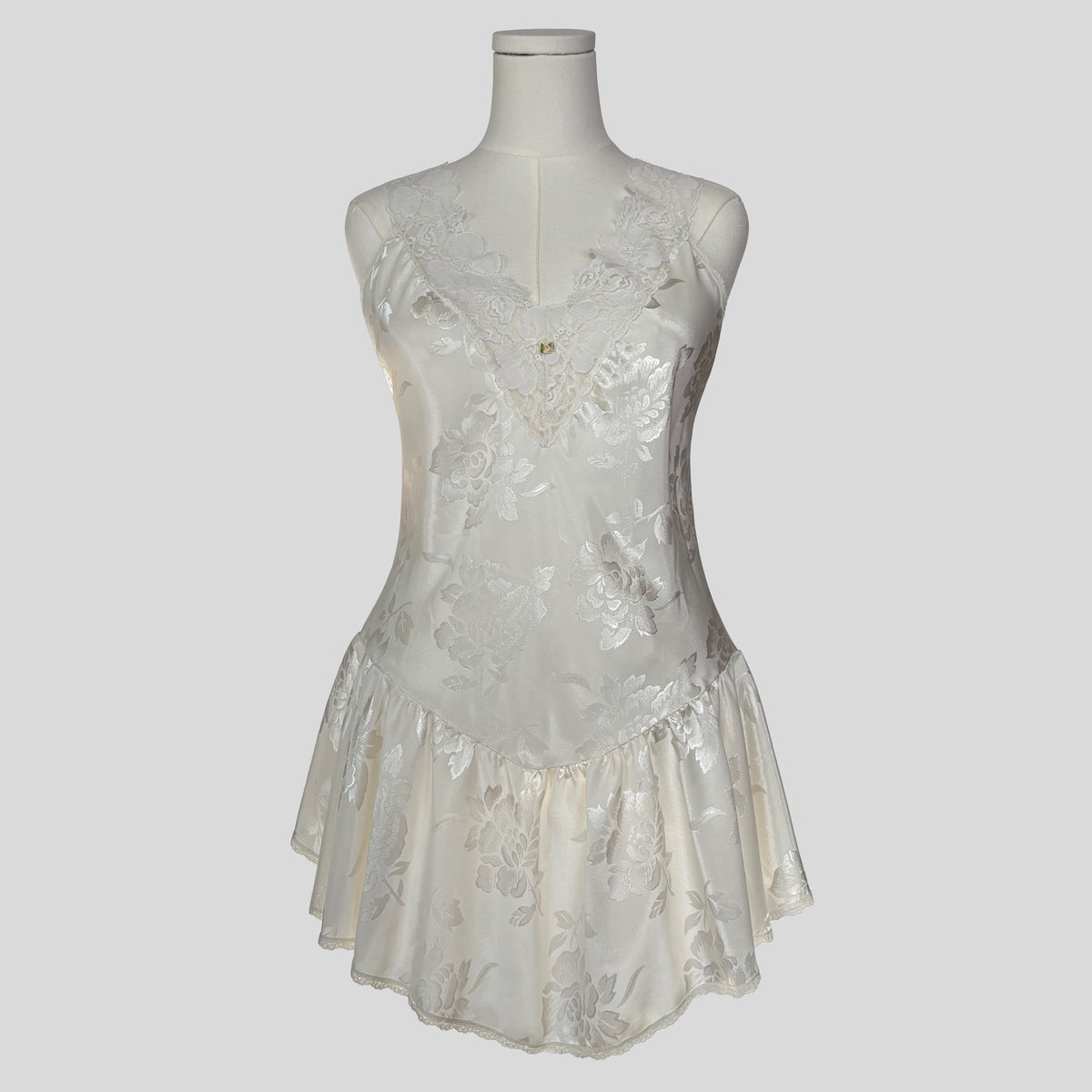 Brocade drop waist dress