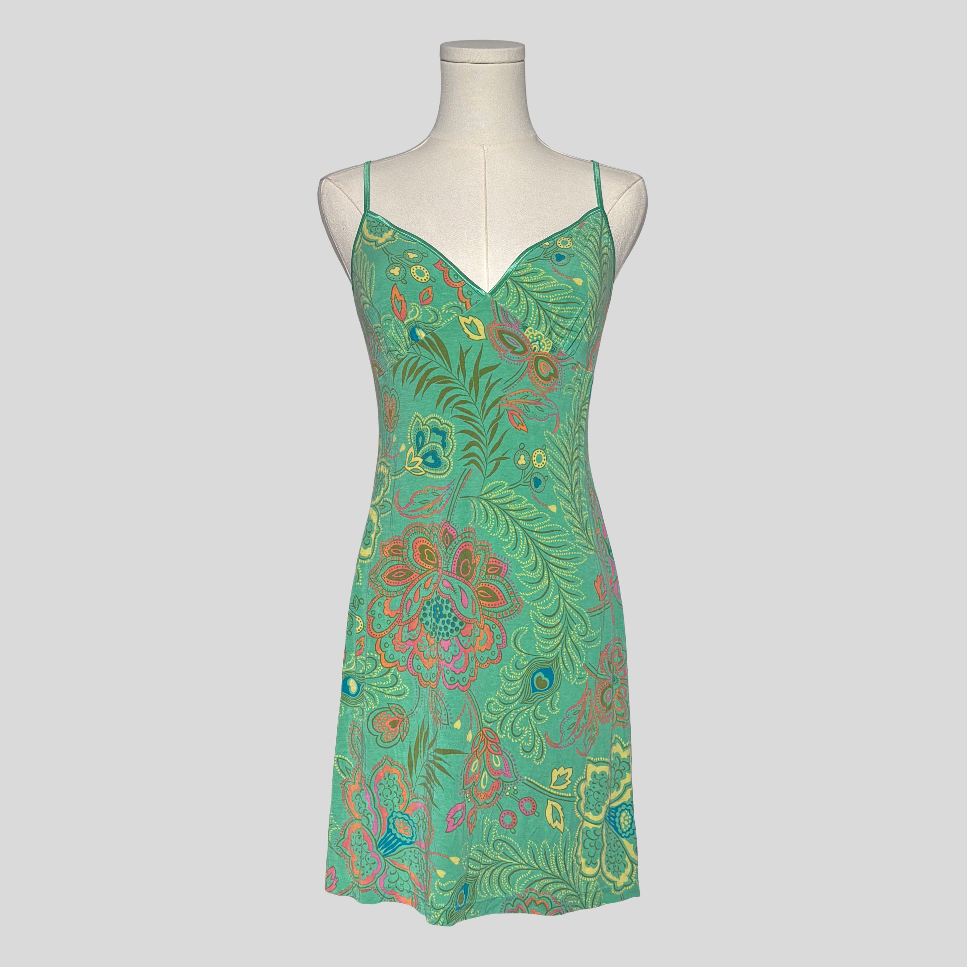 Paisley floral slip dress