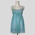 Sheer ruffled babydoll dress