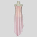 Semi-sheer floral detail gown