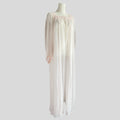 Sheer square neck maxi robe