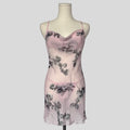 Floral sheer slip with matching panties