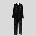 Velvet burnout pajama set