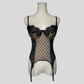 Mesh patterned corset