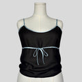Sheer ribbon trim cami