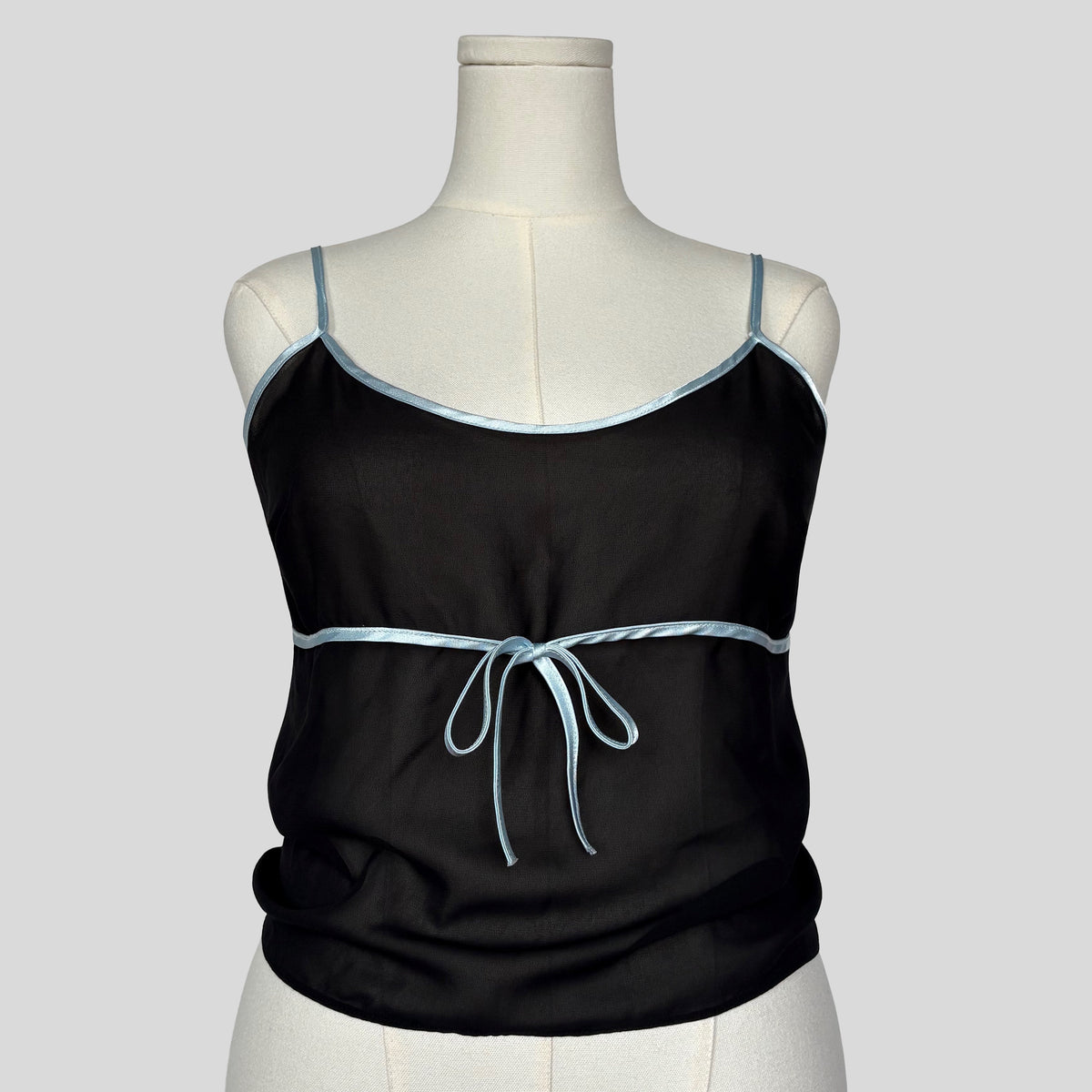 Sheer ribbon trim cami