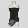 Polka dot asymmetrical cami