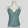 Dainty lace cami in blue
