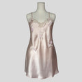 Embroidered lace trim slip