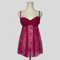 Sheer lace chemise