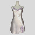 Polka dot lace trim slip