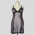Silver lace trim chemise