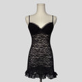 Ruffled lace chemise