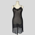 Embellished sheer slip dress