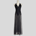 Silk and tulle gown