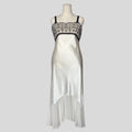 Lace bust bridal gown