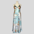 Silky floral gown