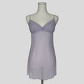 Ruffled bust slip in lilac
