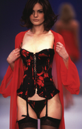 1997 runway floral corset
