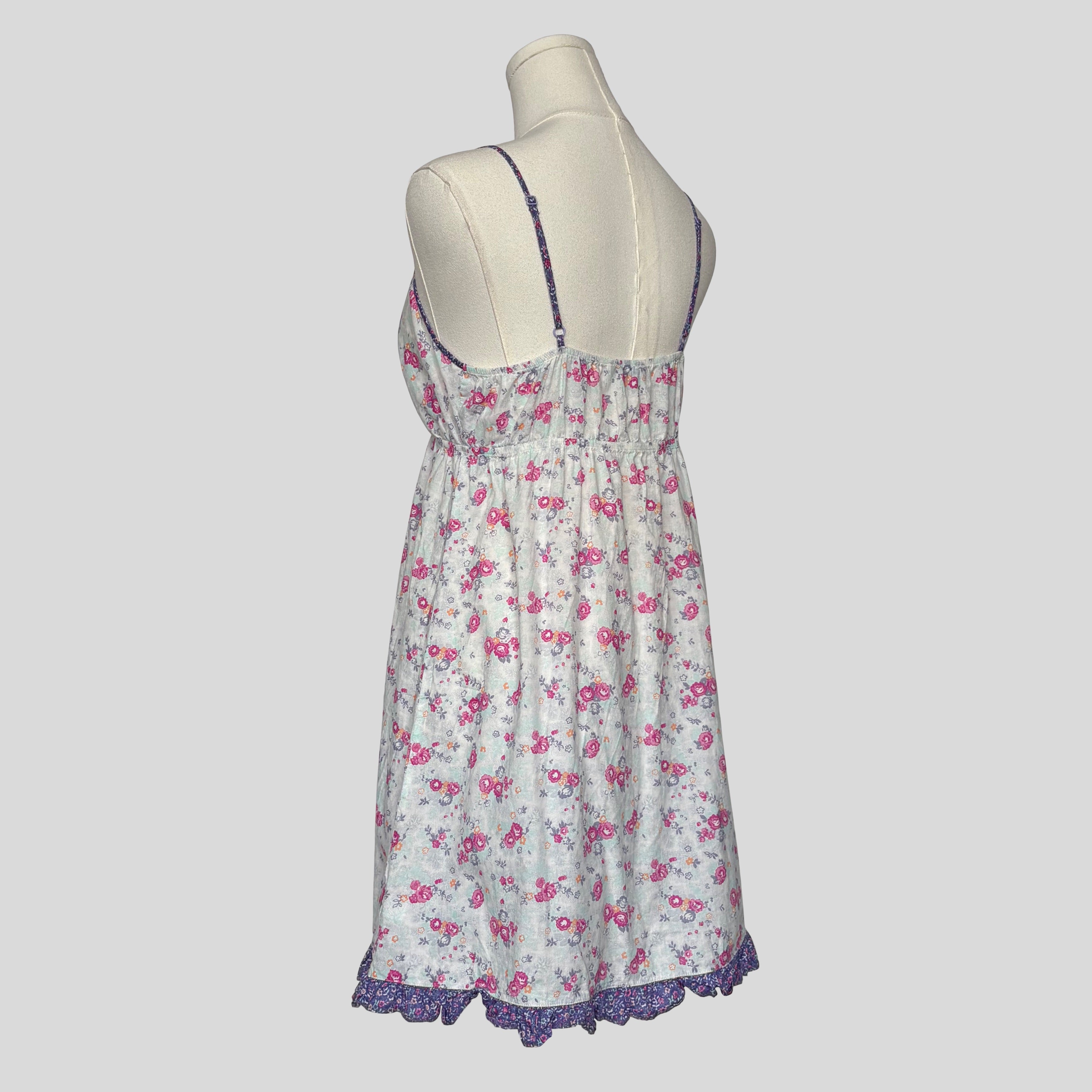 Ruffled floral babydoll dress
