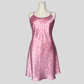 Floral lace up slip dress in pink