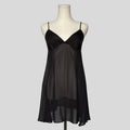 Sheer scalloped babydoll slip