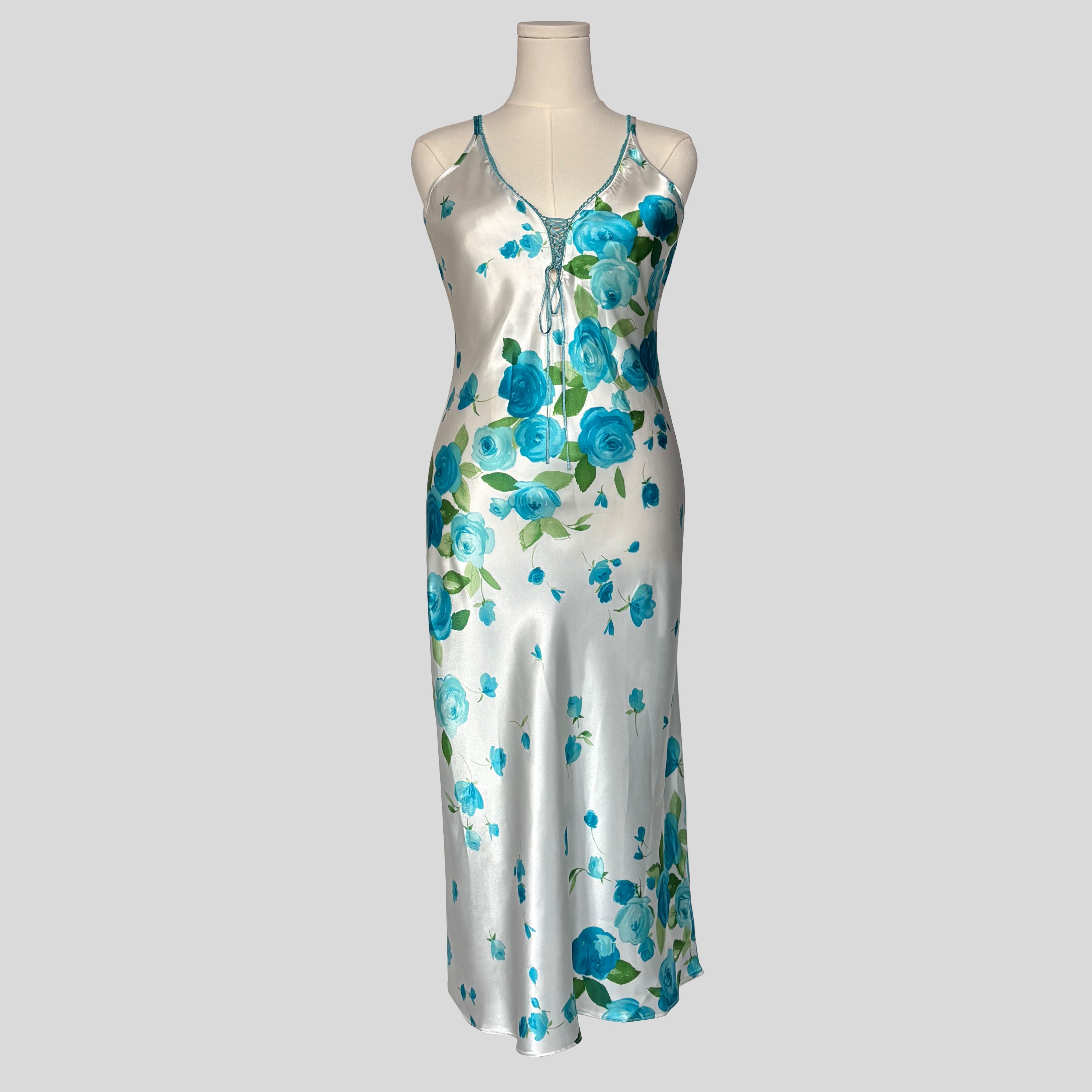 Bright floral midi slip