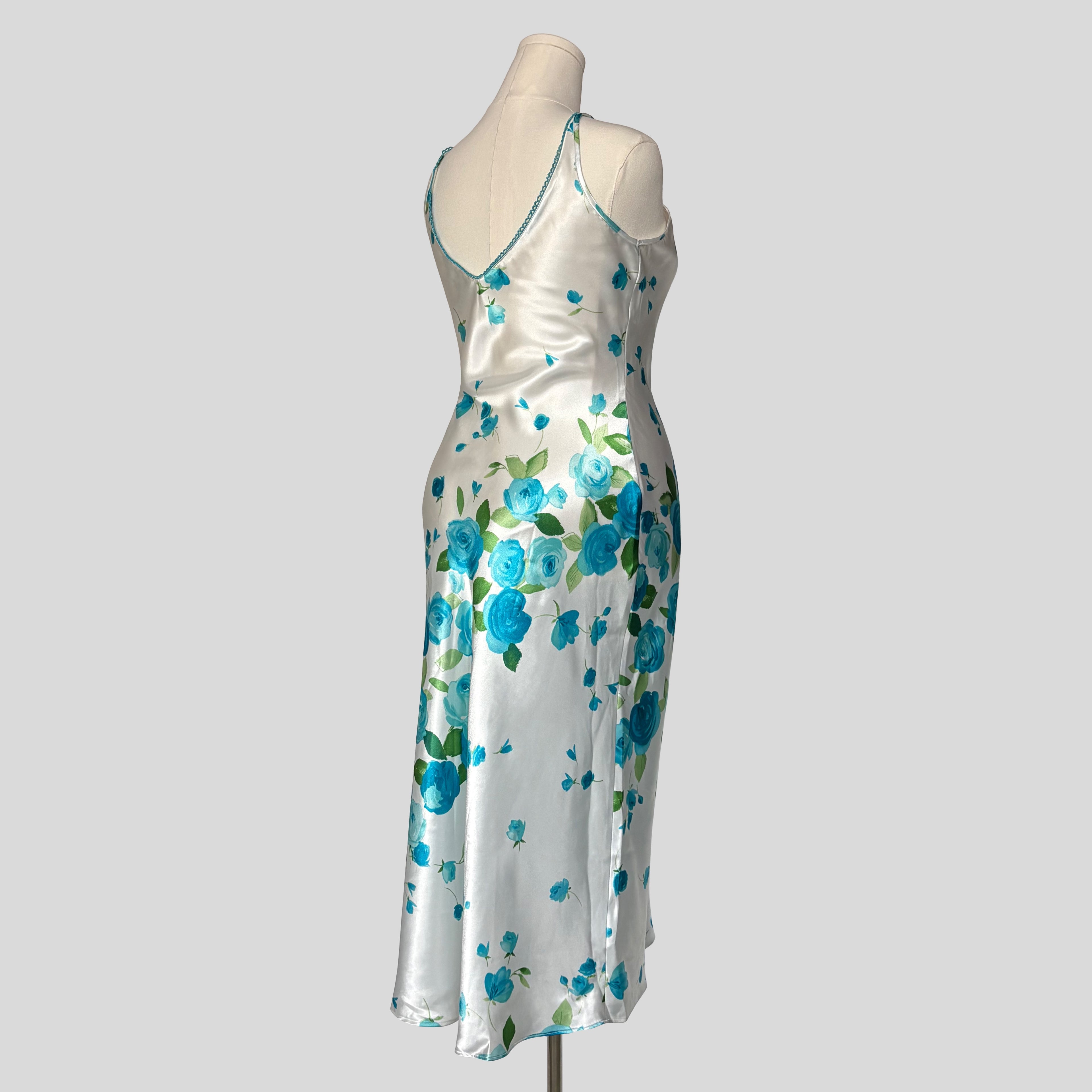 Bright floral midi slip
