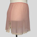 Sheer lace trim skirt