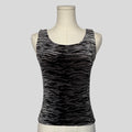 Velvet zebra print tank top