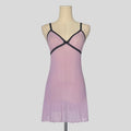 Mesh lace trim slip dress