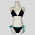 Cutout bikini in teal sun
