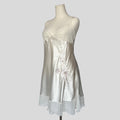 Silky floral embroidered slip