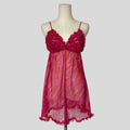 Ruffled bust babydoll slip