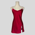 Silky ruched slip