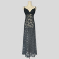 Heart print underwire gown