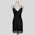 Eyelash lace trim slip