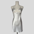Pearl embellished silky slip
