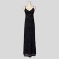 Velvet burnout floral gown
