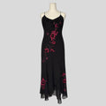 Embroidered embellished floral dress