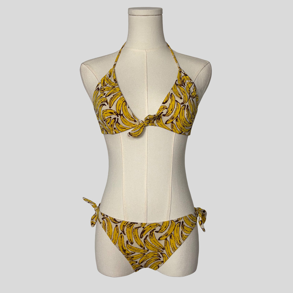 Banana print bikini