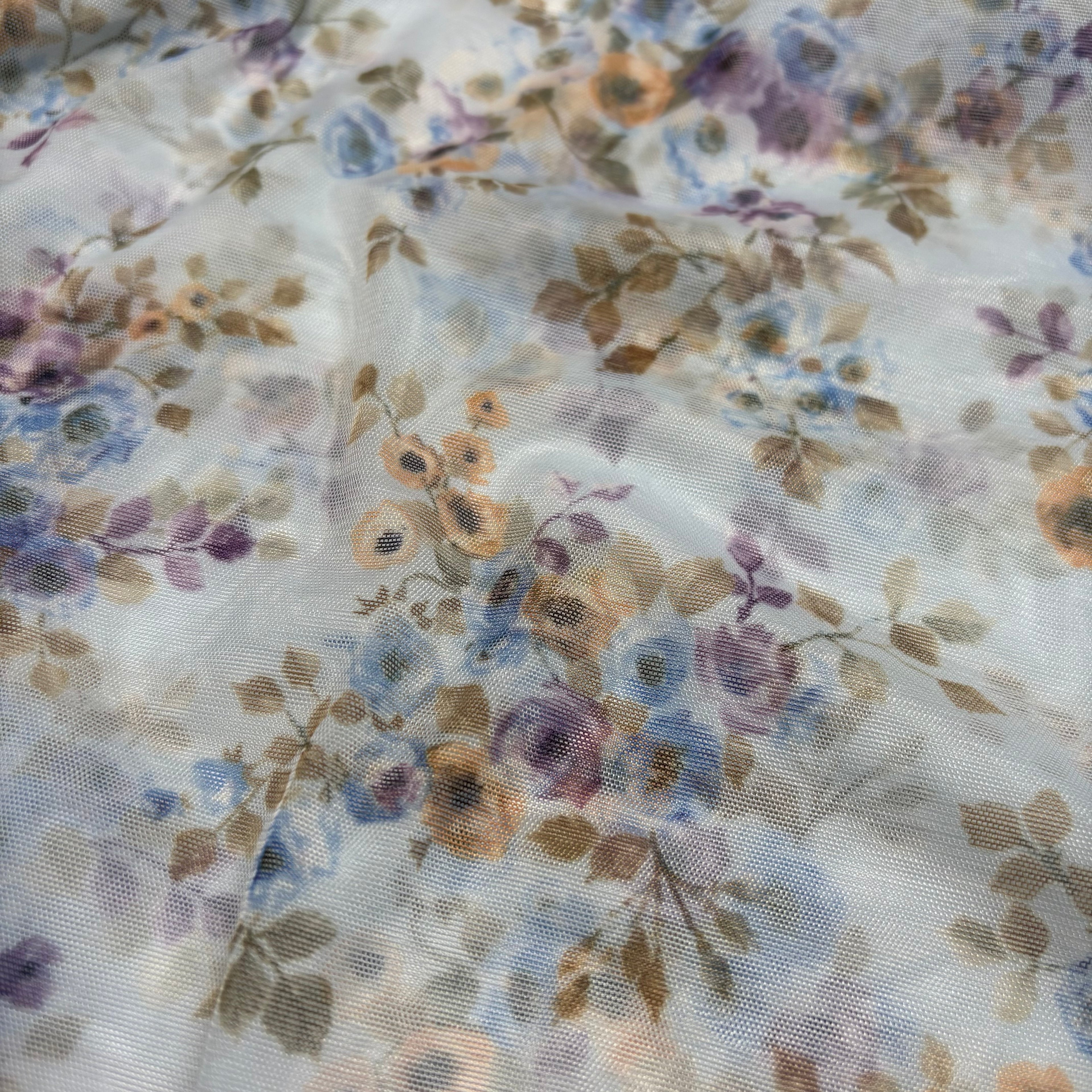 Dainty floral sheer cami in blue