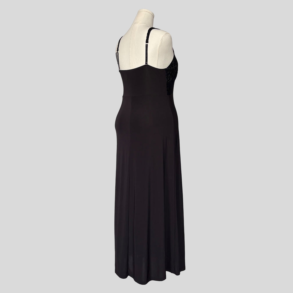 Velvet burnout bust gown