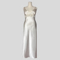 Silky embroidered sequin gown